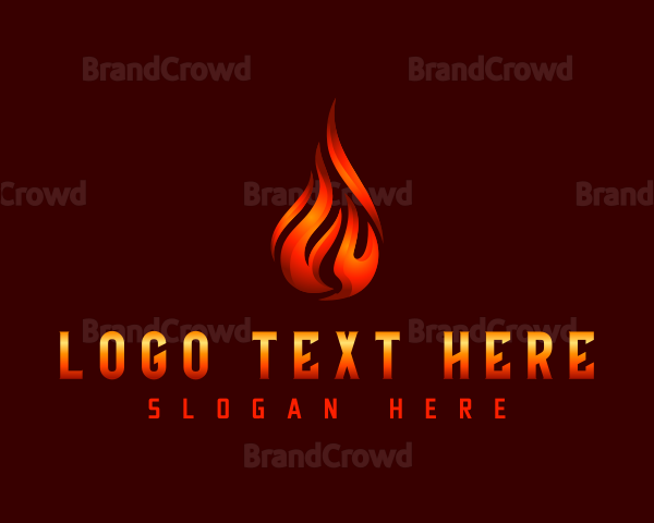 Hot Fire Flame Logo