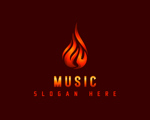 Hot Fire Flame Logo