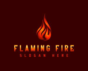 Flaming - Hot Fire Flame logo design