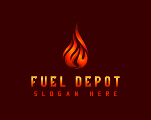Gas - Hot Fire Flame logo design