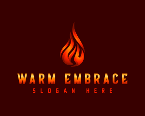 Hot Fire Flame logo design