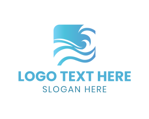 Leisure - Water Wave Swirl logo design