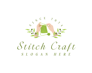 Yarn Hand Crocheting logo design