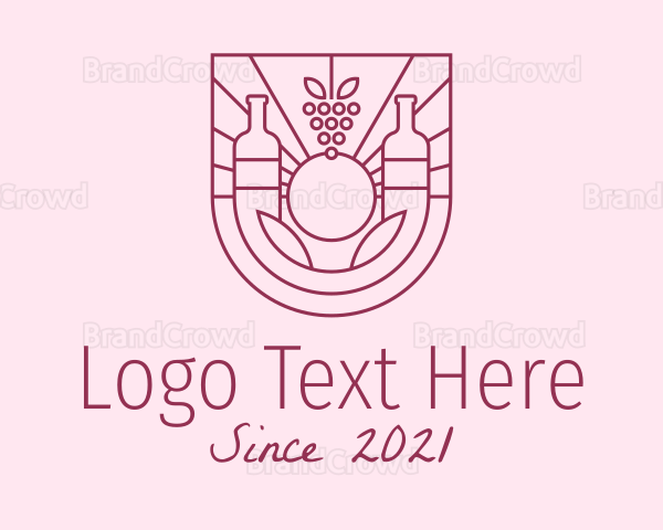 Red Wine Bottle Logo