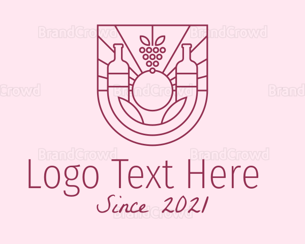 Red Wine Bottle Logo