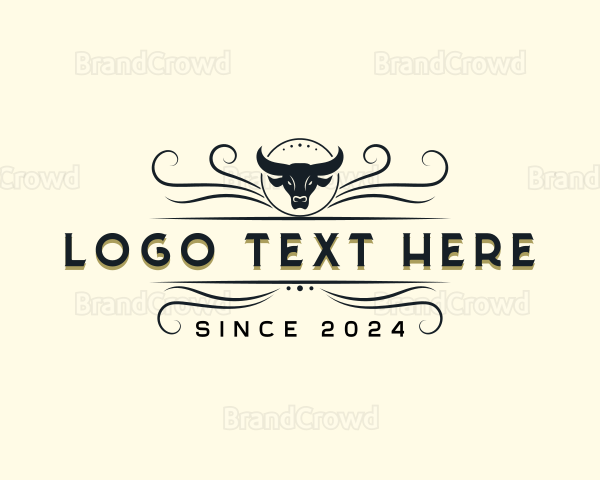 Texas Rodeo Bull Logo