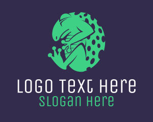 Green Frog Toad logo design