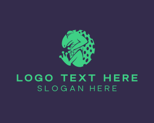 Frog - Green Frog Toad logo design