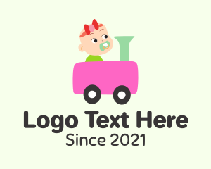 Babysit - Baby Toy Train logo design