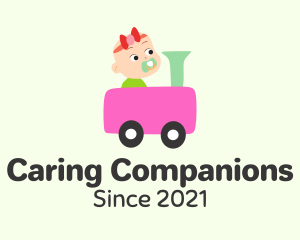 Nanny - Baby Toy Train logo design