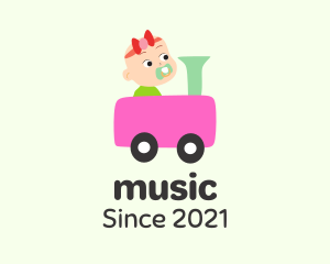 Babysit - Baby Toy Train logo design