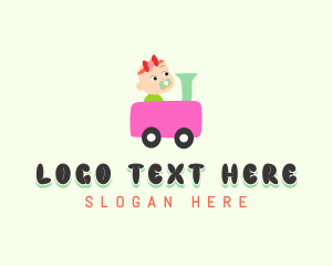 Train - Baby Toy Train logo design