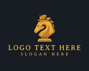 Accounting - Horse Knight Chess logo design