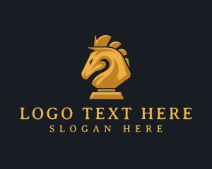 Partner - Horse Knight Chess logo design