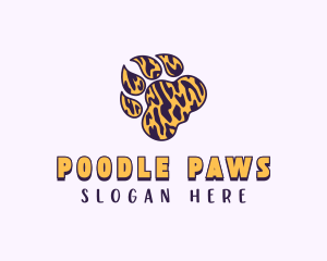 Feline Tiger Paw logo design