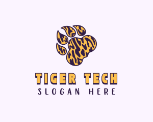 Tiger - Feline Tiger Paw logo design