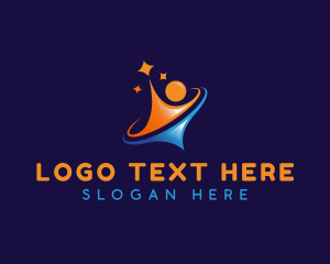 Leadership - Human Star Success logo design