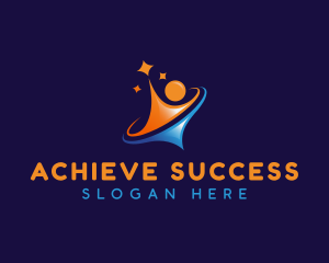 Human Star Success logo design