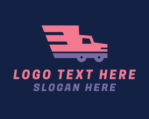 Trucking - Fast Delivery Vehicle logo design