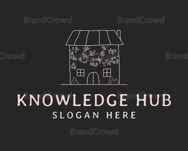Modern Floral House Logo