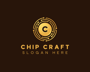 Chip - Modern Circuit Technology logo design