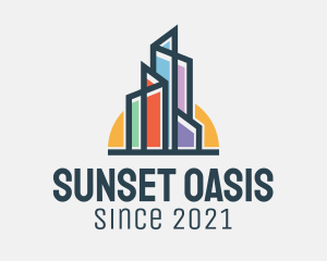 Sunset Realty Tower  logo design