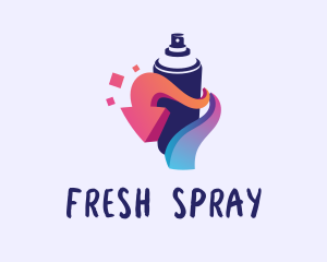 Spray Paint Arrow logo design