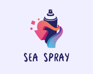 Spray Paint Arrow logo design