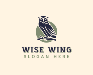 Owl Bird Aviary logo design