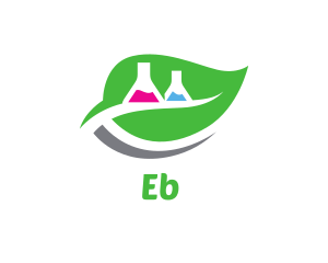 Education - Leaf Laboratory Flask logo design