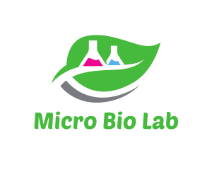 Leaf Laboratory Flask logo design