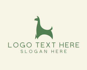 Animal Conservation - Animal Llama Alpaca logo design