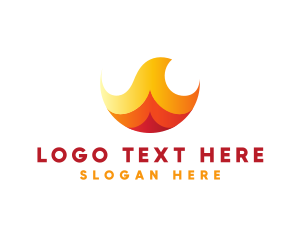 Kitchen - Generic Burning Flame logo design