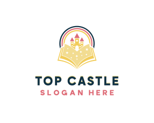 Kindergarten Book Castle logo design