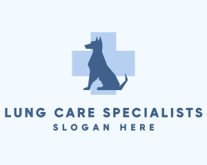 Dog Veterinary Care Cross logo design