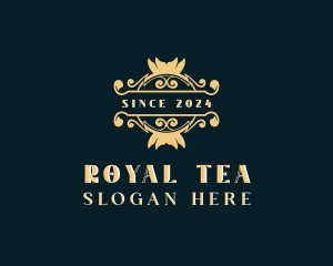 Floral Shield Royal logo design