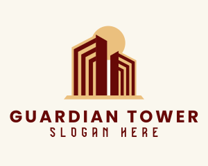 Sun Condominium Towers logo design