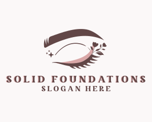 Floral Beauty Eyelash Logo