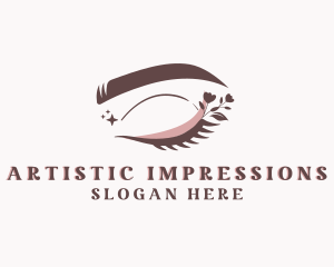 Floral Beauty Eyelash logo design