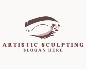 Floral Beauty Eyelash logo design