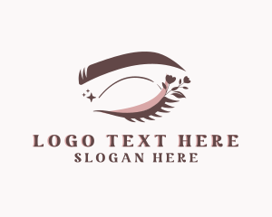 Floral Beauty Eyelash Logo