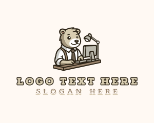 Office - Bear Office Employee logo design