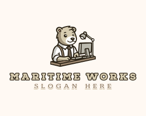 Bear Office Employee logo design