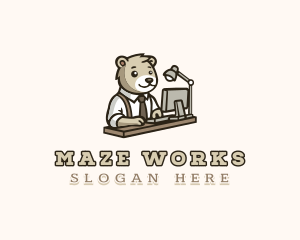 Bear Office Employee logo design