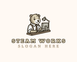 Bear Office Employee logo design