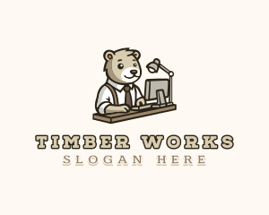 Bear Office Employee logo design