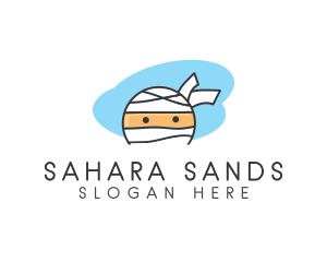 Sahara - Mummy Ninja Mask logo design