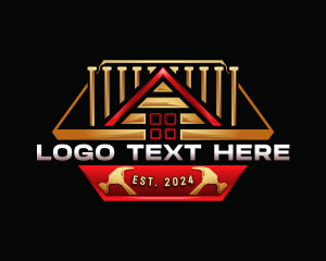 Roofing - Carpentry Renovation Hammer logo design