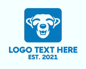 Woodland Animal - Blue Animal Icon logo design