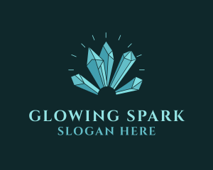 Crystal Gem Stone  logo design